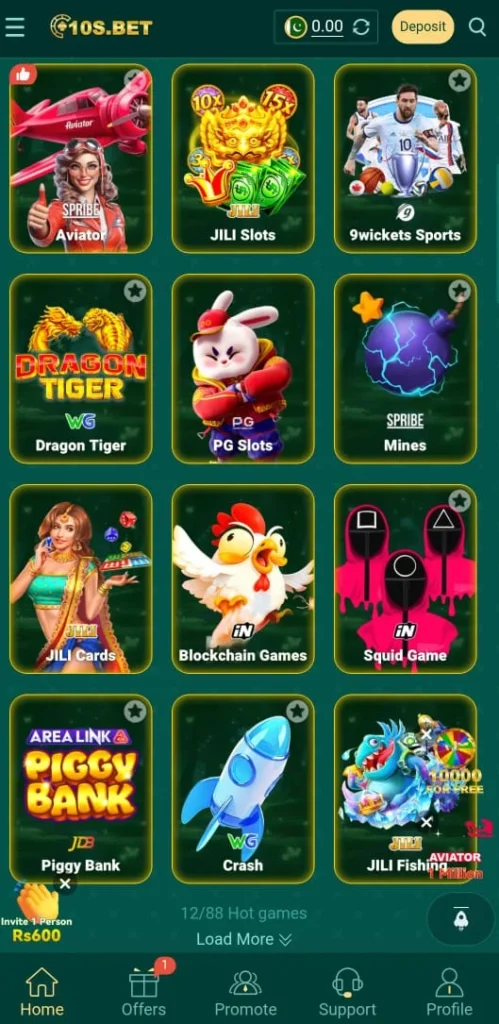 10S Bet Game Download