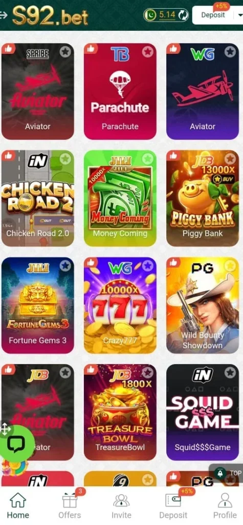 S92 Bet Game